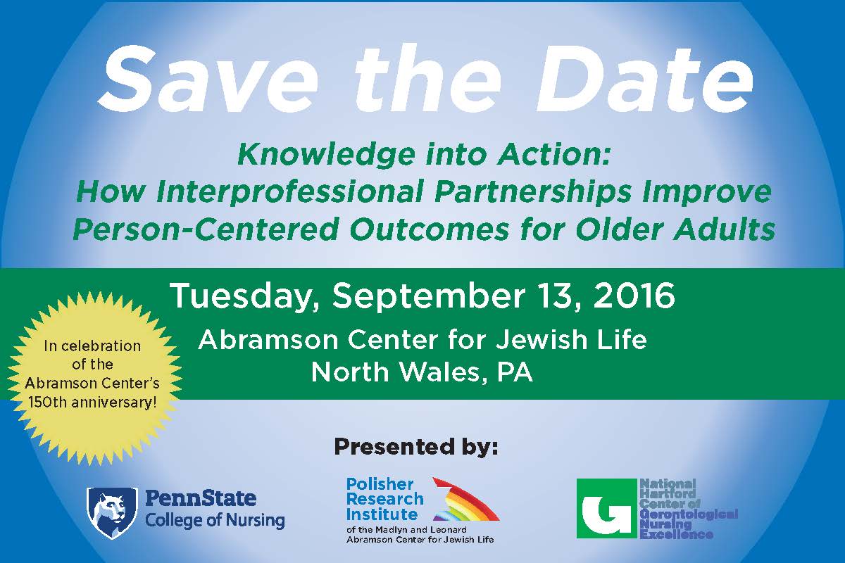 Abramson Center and Penn State College of Nursing to Host Research Symposium